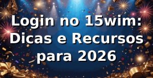 Login no 15wim: Dicas e Recursos para 2026 🚀